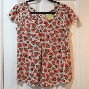 RARE Maeve Picnic Days Watermelon Anthropologie